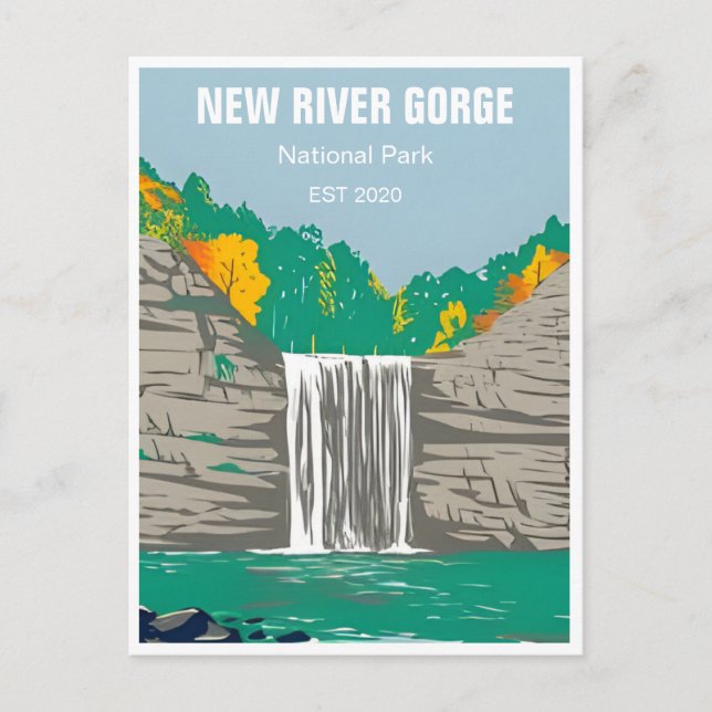 New River Gorge National Park West Virginia Bridge Postcard (Front)