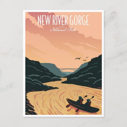 New River Gorge National Park West Virginia Bridge Postcard