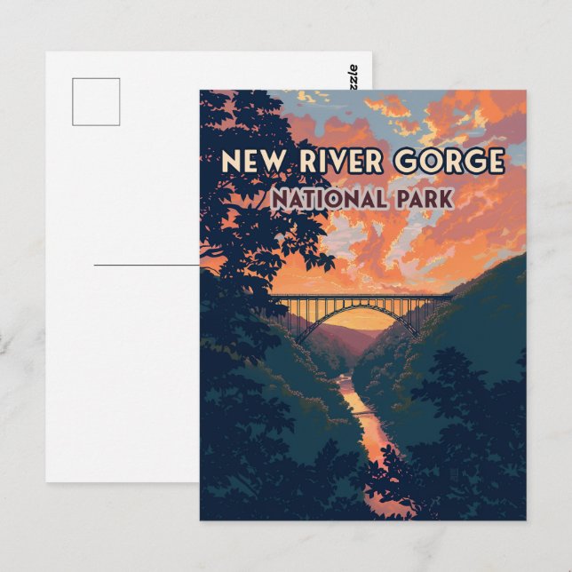 New River Gorge National Park West Virginia Bridge Postcard (Front/Back)
