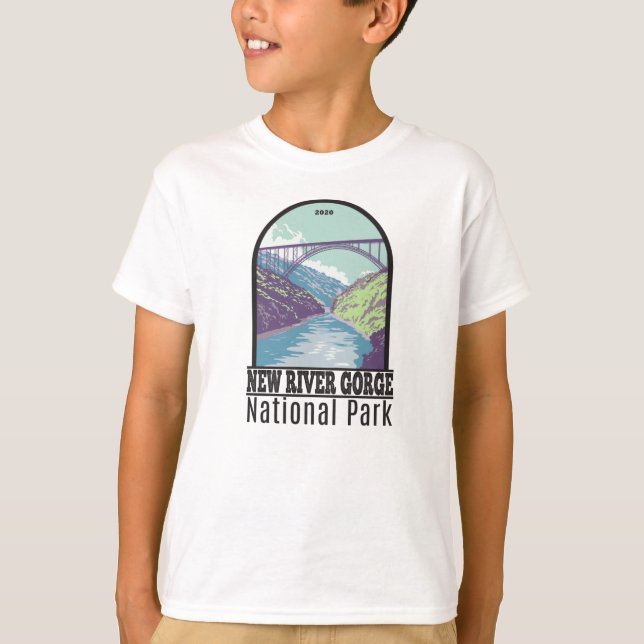 New River Gorge National Park West Virginia Bridge T-Shirt (Front)
