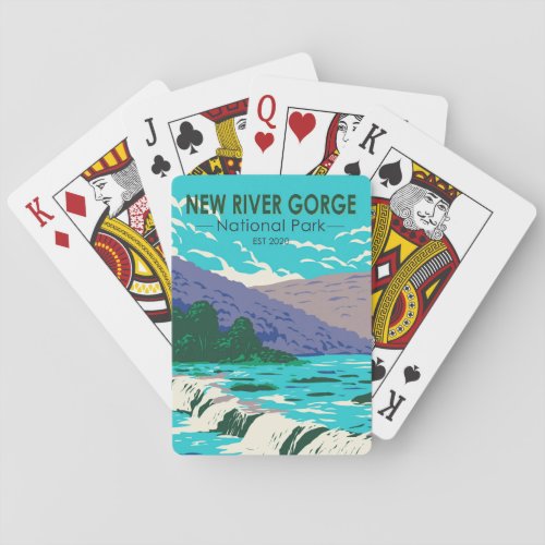 New River Gorge National Park West Virginia  Poker Cards
