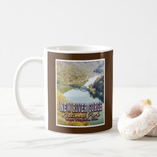 NEW RIVER GORGE NATIONAL PARK _ WEST VIRGINIA USA COFFEE MUG