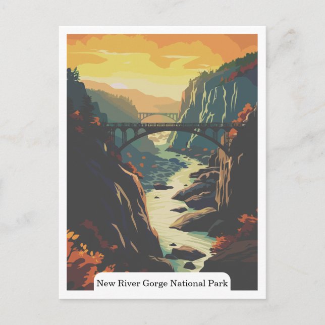 New River Gorge National Park, West Virginia USA Postcard (Front)