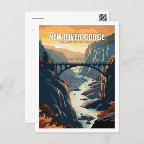 New River Gorge National Park West Virginia USA  Postcard