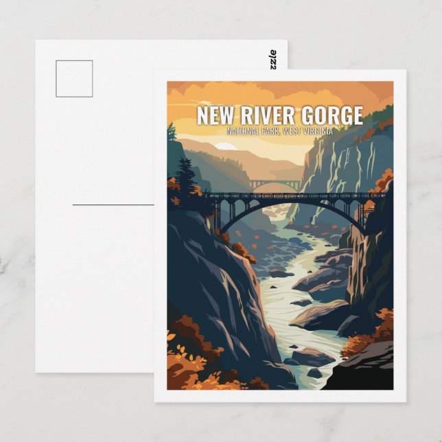 New River Gorge National Park West Virginia USA  Postcard (Front/Back)
