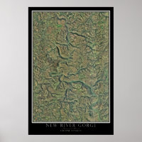 New River Gorge National River Satellite Map