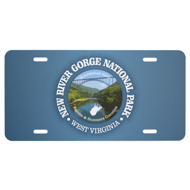 New River Gorge (NP2) License Plate (Front)