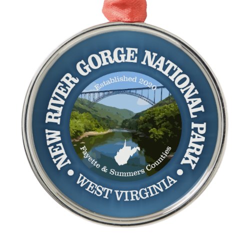 New River Gorge (NP2) Metal Ornament