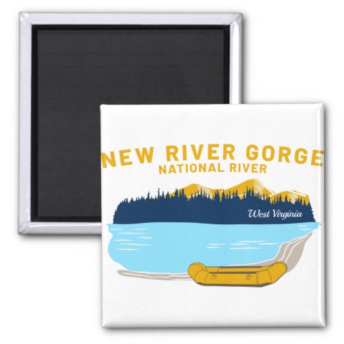 New River Gorge Rafting Magnet