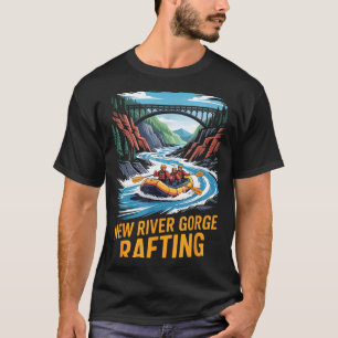 New River Gorge Rafting Whitewater Kayak Outdoor W T-Shirt