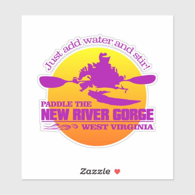 New River Gorge (sunset) Sticker (Sheet)