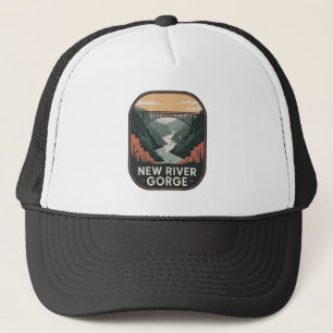 New River Gorge Vintage Park Badge Trucker Hat