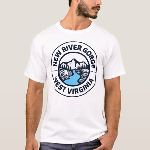 New River Gorge West Virginia State Lovers T_Shirt