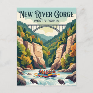 New River Gorge West Virginia, USA Postcard