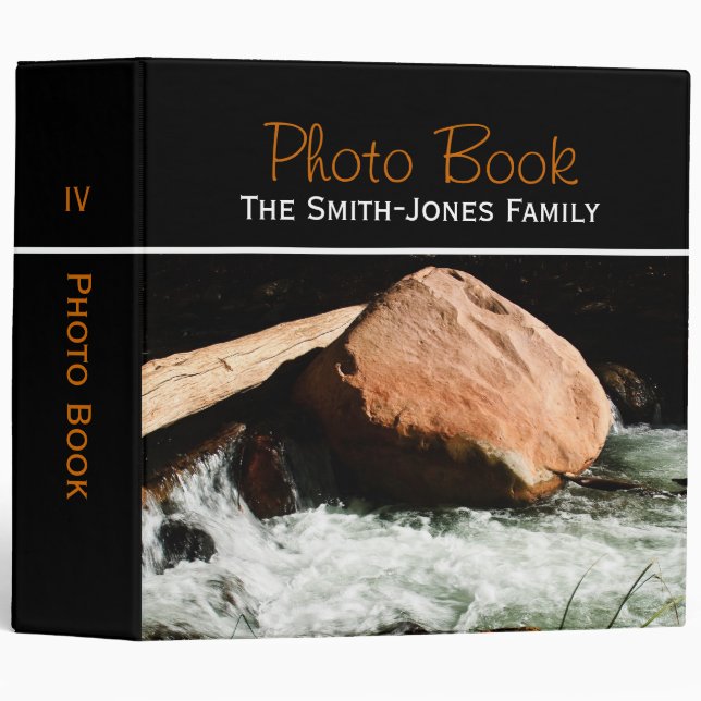 New! River Rock 2" Customizable Photo Binder (Front/Spine)