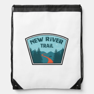 New River Trail Drawstring Bag