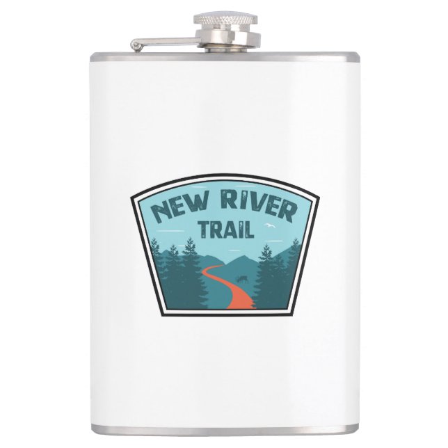New River Trail Flask (Front)