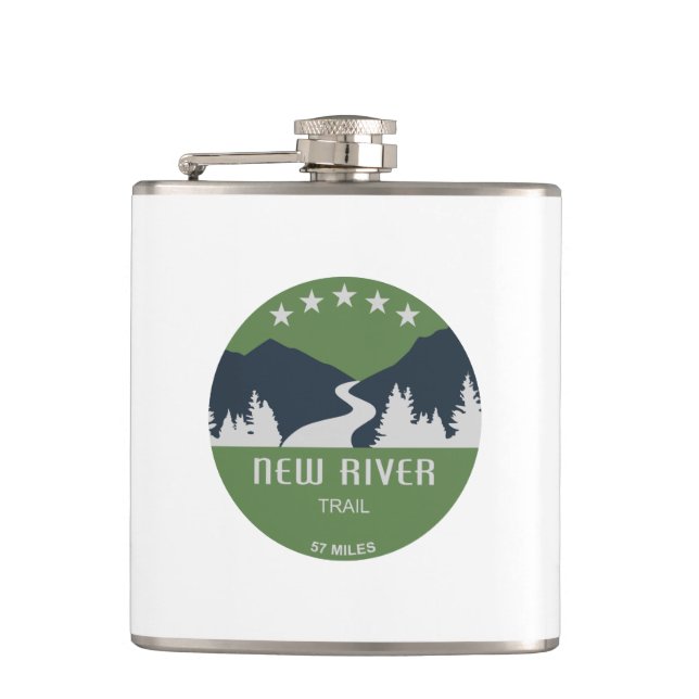 New River Trail Flask (Front)