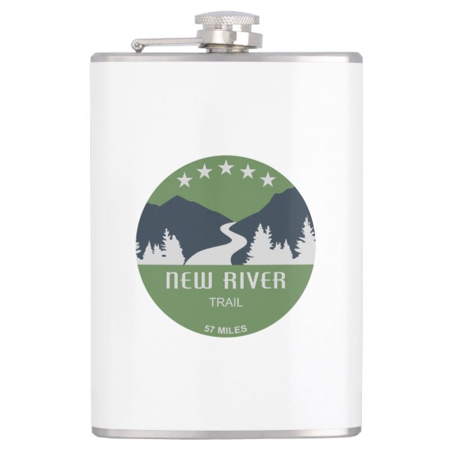 New River Trail Flask (Front)