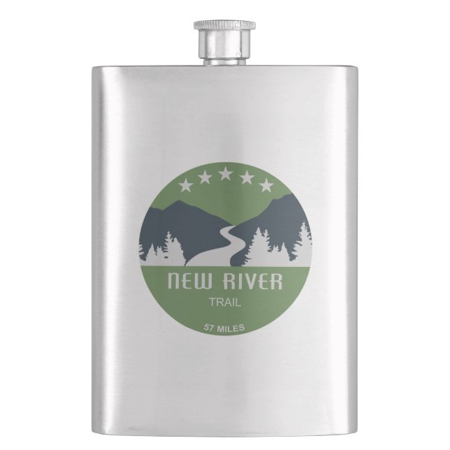 New River Trail Flask (Front)