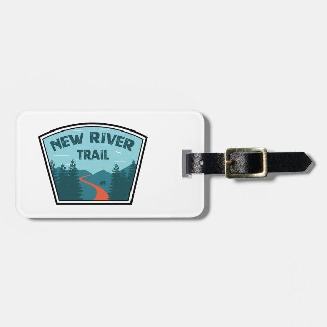 New River Trail Luggage Tag (Front Horizontal)