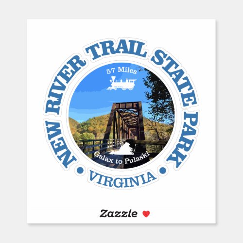 New River Trail SP cycling c Sticker