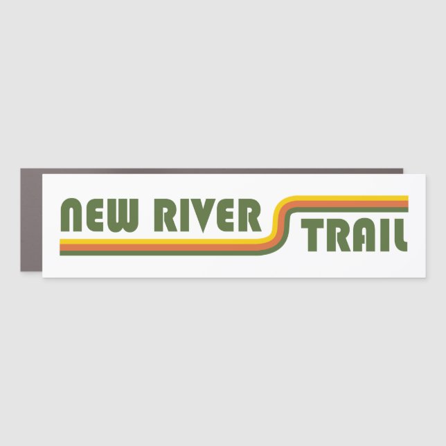 New River Trail Virginia Car Magnet (Front)