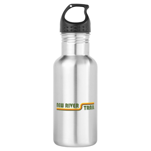 New River Trail Virginia Stainless Steel Water Bottle (Front)