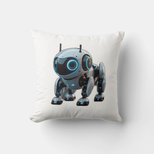 New robot throw pillow