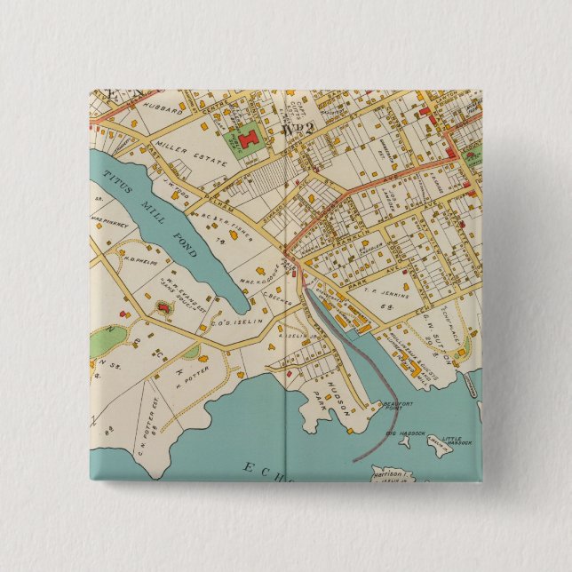 New Rochelle, NY Pinback Button (Front)