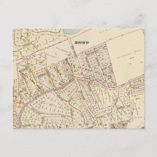 New Rochelle wards 1, 3, New York Postcard (Front)