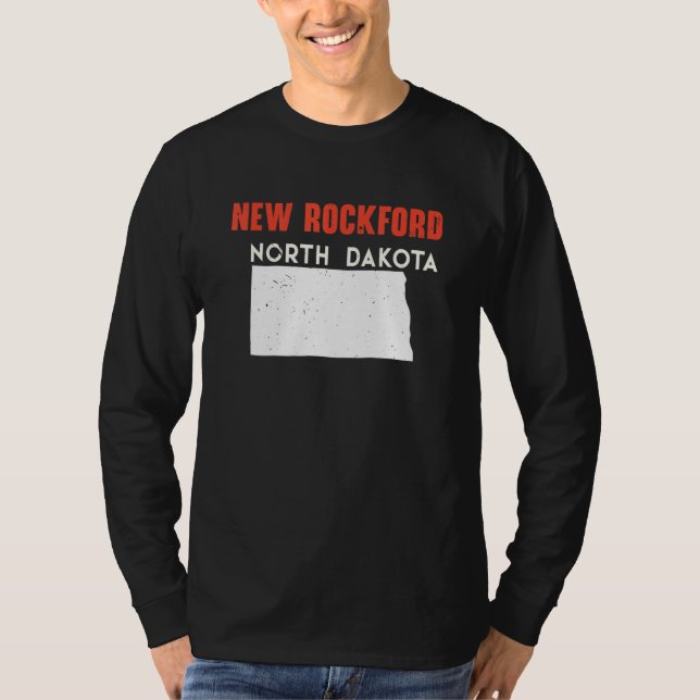 New Rockford North Dakota USA State America Travel T-Shirt (Front)