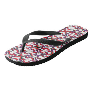 new romantic red simple texture thunder purple pla flip flops