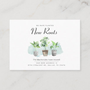 New Roots Change of Address Moving Announcement