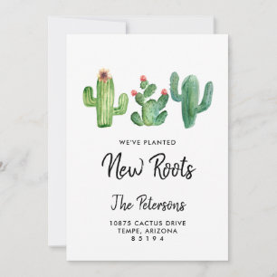 New Roots I Moving Announcement Card