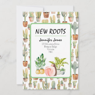 New Roots/Moving Announcement Card