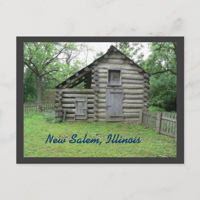 New Salem, Illinois Postcard (Front)