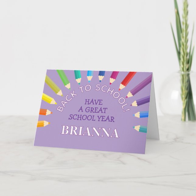 New School Year Greeting card (Front)