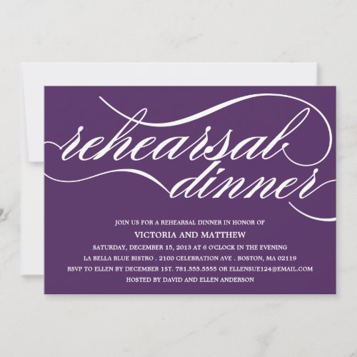 NEW SCRIPT | REHEARSAL DINNER INVITE