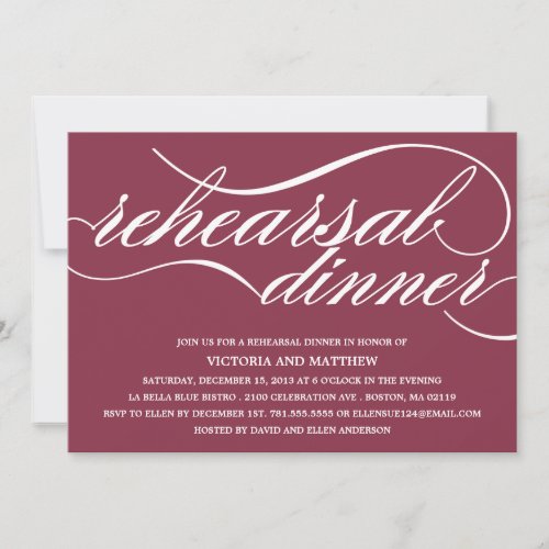 NEW SCRIPT | REHEARSAL DINNER INVITE