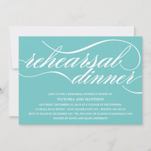 NEW SCRIPT | REHEARSAL DINNER INVITE