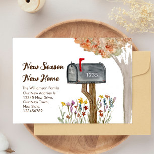 New Season New Home Change of Address Postcard