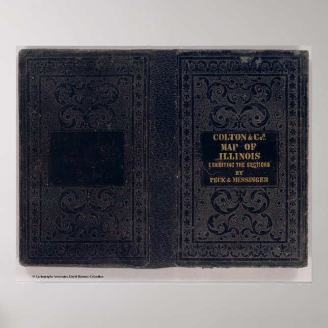 New sectional map of the state of Illinois 3 Poster (Front)