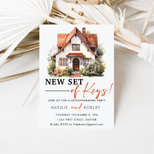 New Set Of Keys Housewarming Party Invitation
