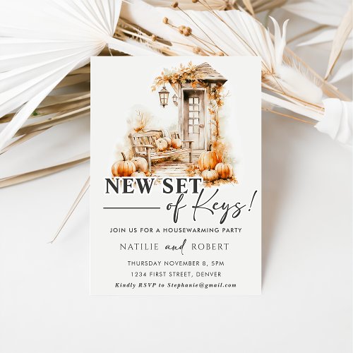 New Set Of Keys Housewarming Party Invitation