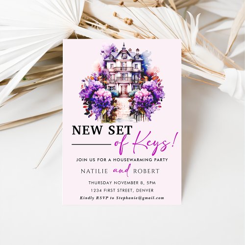 New Set Of Keys Housewarming Party Invitation