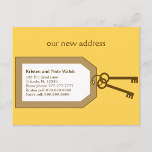 New Set of Keys Moving Announcement