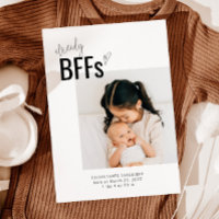 New Sibling Birth Announcement Card | BFFs