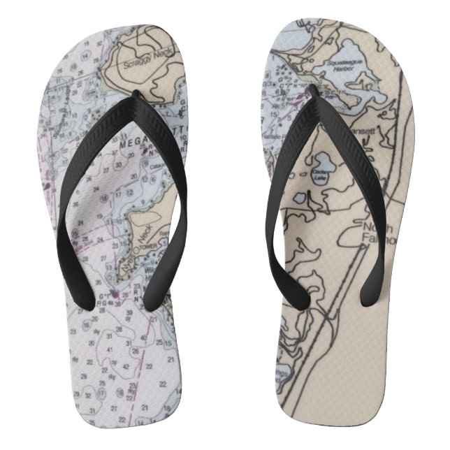 New Silver Beach Flip Flops, Wide Straps Flops (Footbed)