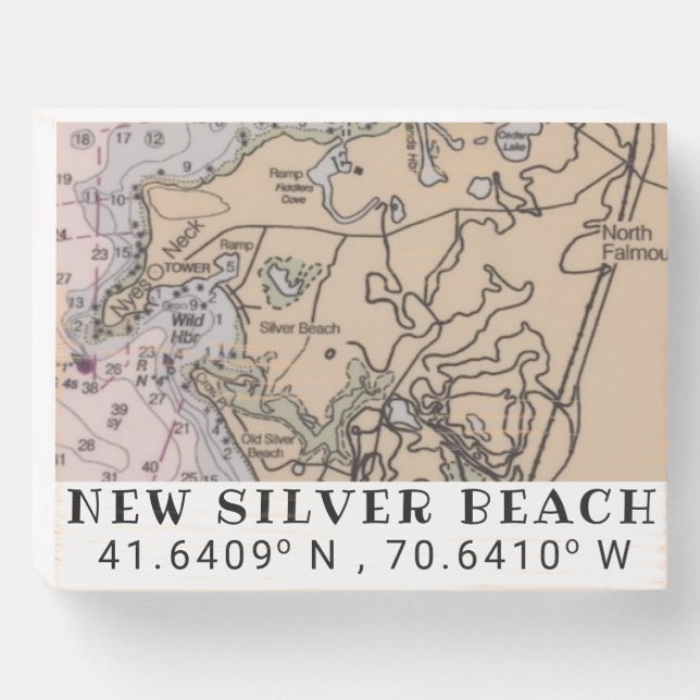 New Silver Beach Wood Sign (Front Horizontal)